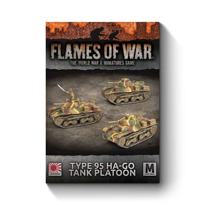 JBX12 Type 95 Ha-Go Light Tank Platoon fait partie des nouvelles sorties pour la nouvelle extension de Battlefront pour le jeu Flames of War V4,:Pacific