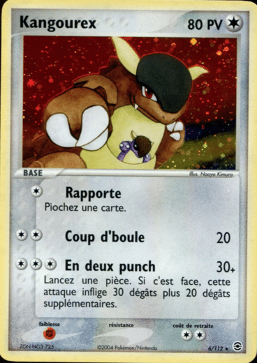 Kangourex Holo 06/112 Rouge Feu Vert Feuille est un moyen simple et original de collectionner votre série préféré. Les cartes sont protégées.