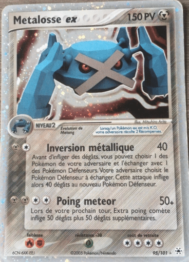 Metalosse ex 95/101 Legendes oubliées est un moyen simple et original de collectionner votre série préféré. Les cartes sont protégées.