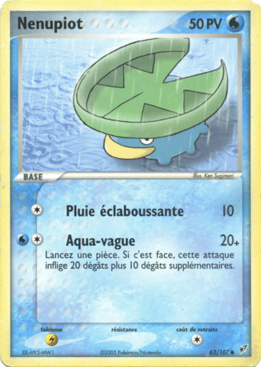 Nenupiot reverse 63/107 Deoxys est un moyen simple et original de collectionner votre série préféré. Les cartes sont protégées.