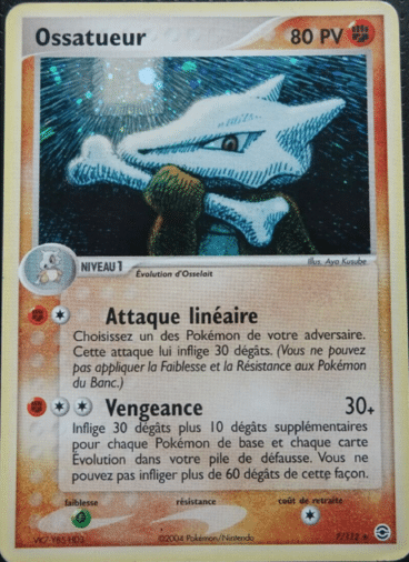 Ossatueur Holo 07/112 Rouge Feu Vert Feuille est un moyen simple et original de collectionner votre série préféré. Les cartes sont protégées.