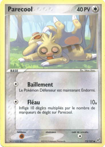 Parecool reverse 73/107 Deoxys est un moyen simple et original de collectionner votre série préféré. Les cartes sont protégées.