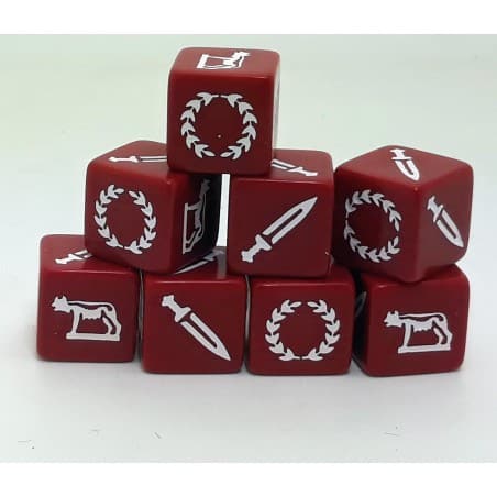 Saga - Dés Romains Antiques fait partie des accessoires indispensables pour pouvoir jouer à ce jeu de figurines d'escarmouche médiéval