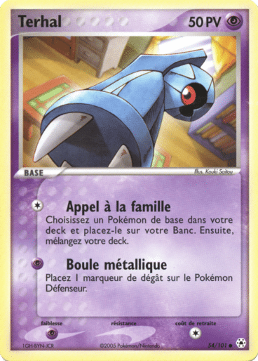 Terhal reverse 54/101 Legendes oubliées est un moyen simple et original de collectionner votre série préféré. Les cartes sont protégées.