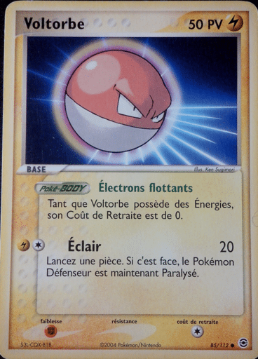 Voltorbe reverse 85/112 Rouge Feu Vert Feuille est un moyen simple et original de collectionner votre série préféré. Les cartes sont protégées.