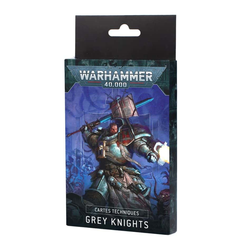 Découvrez les Datasheet Cards Grey Knight V10 qui accompagne toutes les sorties pour les Grey Knight et complète son codex