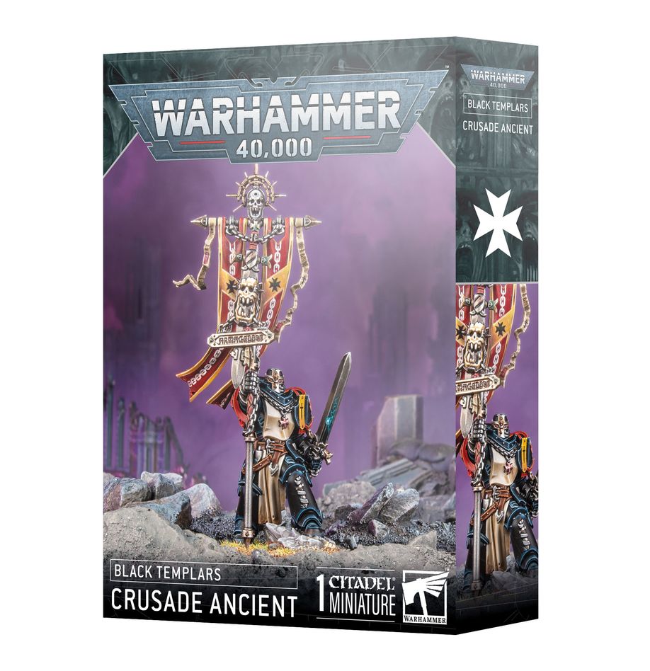 Découvrez le Crusade Ancient, un doyen chez les Black Templars, meneur idéal pour tout joueur voulant vaincre les ennemis de l'Imperium