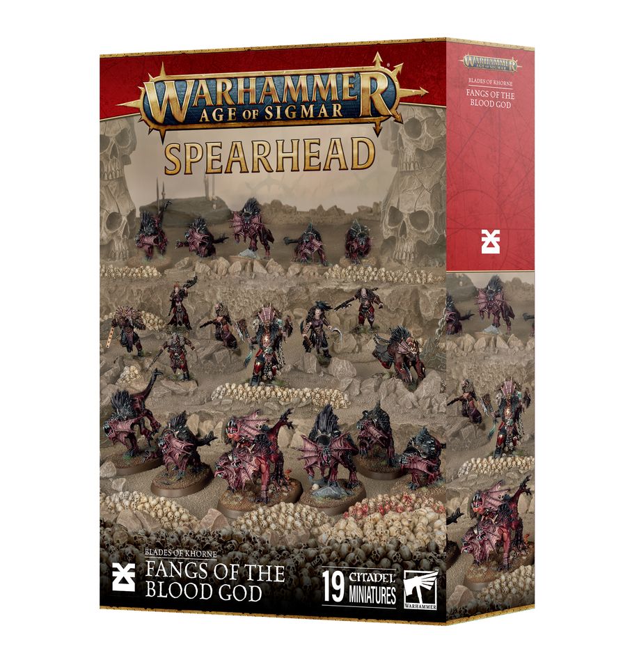Découvrez la Spearhead Blades of Khorne Fang of the Blood God, parfait pour commencer ou compléter votre armée de Blades Of Khorne