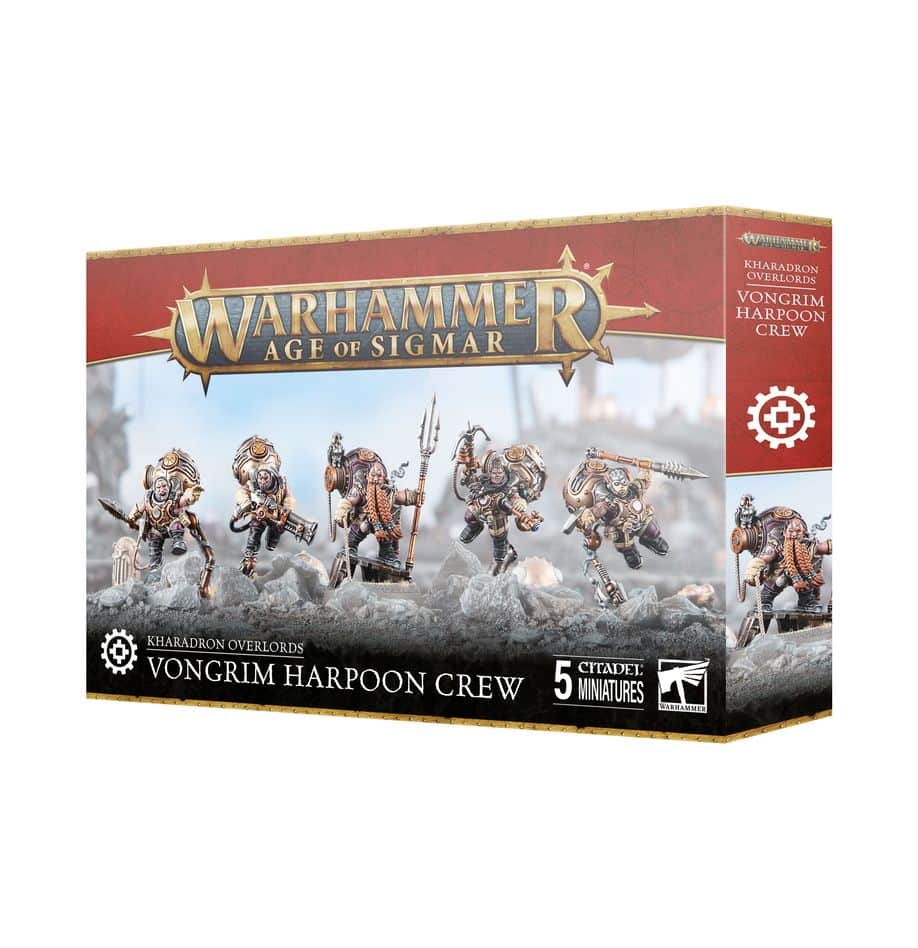 Decouvrez les Vongrim Harpoon Crew sont des récupérateurs tumultueux de la Guilde Vongrim, parfait pour compléter votre force Kharadron Overlords