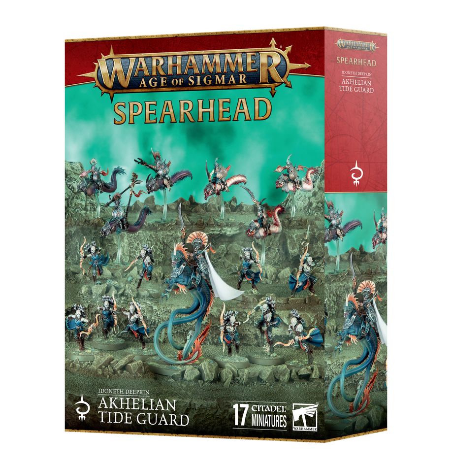 Découvrez la Spearhead Idoneth Deepkin Akhelian Tide Guard, une boite indispensable pour commencer ou compléter vôtre armée Idoneth Deepkin