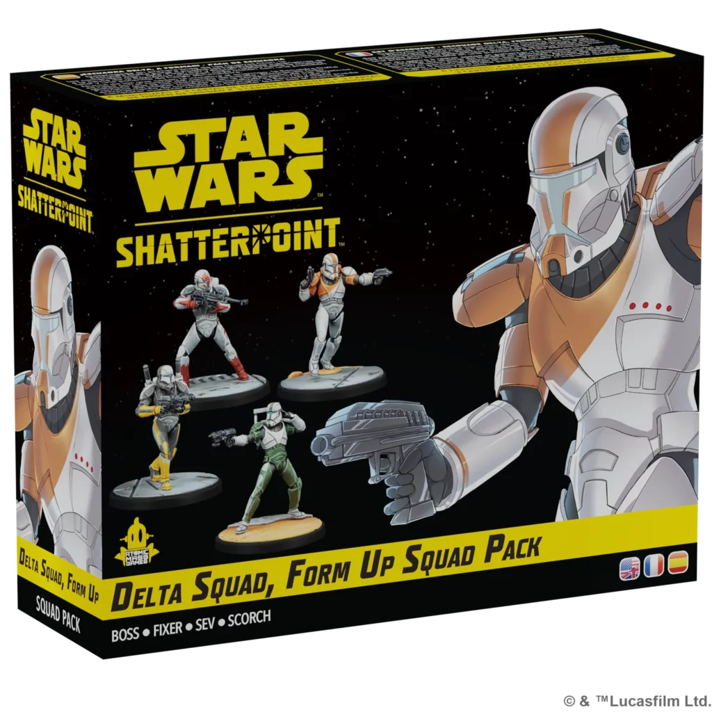 Shatterpoint - Delta Squad, une nouvelle bande pour etoffer encore votre collection pour ce superbe jeu de figurines Star Wars Shatterpoint