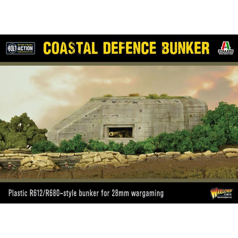 Bolt Action Coastal Defense Bunker est un coffret parfait pour donner vie à vos champs de bataille. Il propose un nuker pour garnir vos tables