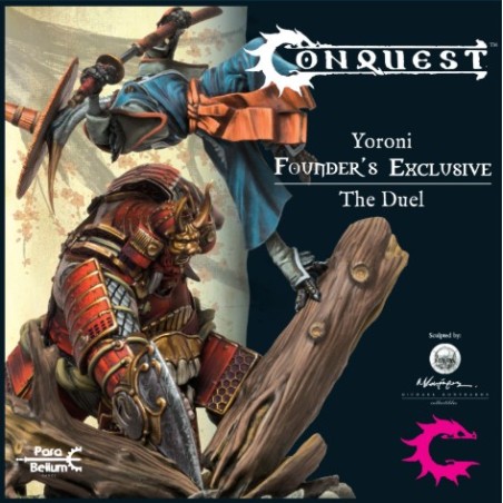 Yoroni Founder exclusive The Duel est la nouvelle boite de Para-bellum qui accompagne la sortie de leur nouvelle armée à orientation japonaise : les Yoroni