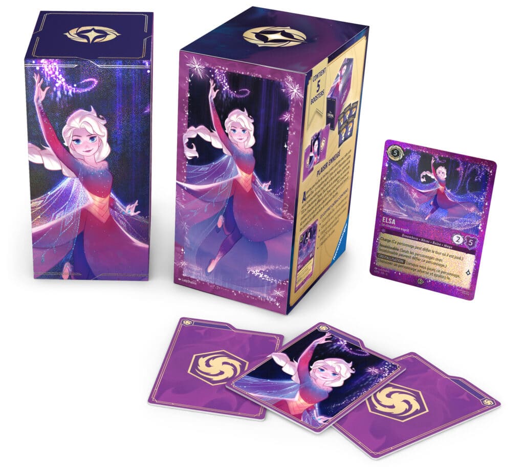 Disney Lorcana : Chapitre 9 Fabuleux : Coffret Cadeau Elsa est un excellent moyen de collectionner ce superbe nouveau chapitre