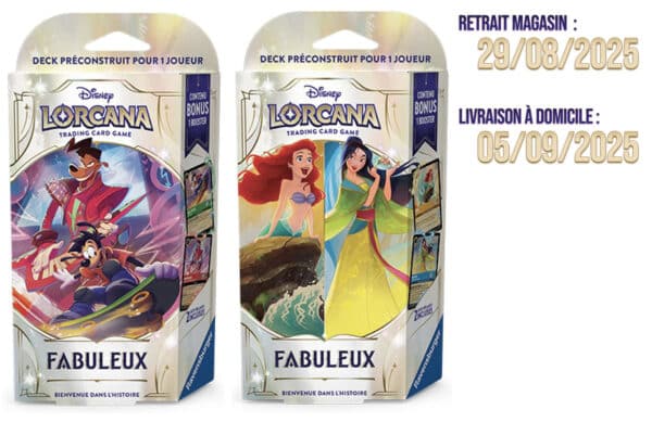 Disney Lorcana Starters Chapitre 9 Fabuleux est un excellent moyen de collectionner ce chapitre avec ses nouveaux mecanismes de jeu