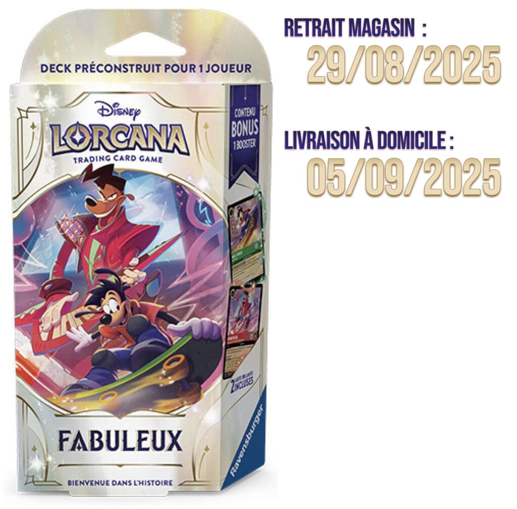 Disney Lorcana Starters Chapitre 9 Fabuleux est un excellent moyen de collectionner ce chapitre avec ses nouveaux mecanismes de jeu