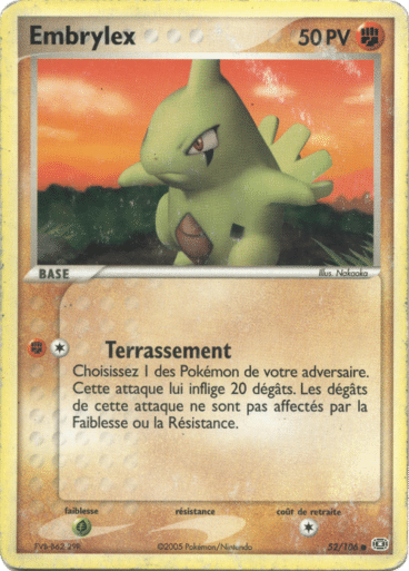 Embrylex reverse 52/106 Emeraude est un moyen simple et original de collectionner votre série préféré. Les cartes sont protégées.