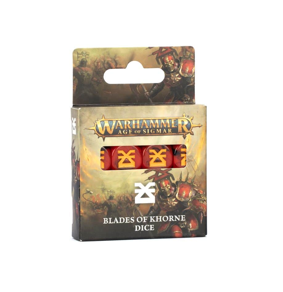Découvrez les Blades of Khorne Dice V4, le set de dés ultimes pour tout joueurs ou collectionneur de Blades Of Khorne pour écraser vos adversaires