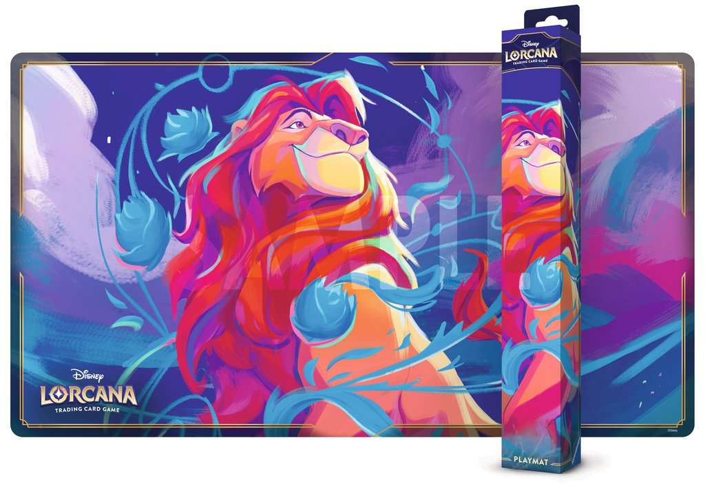 Disney Lorcana : Chapitre 9 Fabuleux : Tapis de jeu Mufasa est un excellent moyen de collectionner ce chapitre avec ses nouveaux mecanismes de jeu