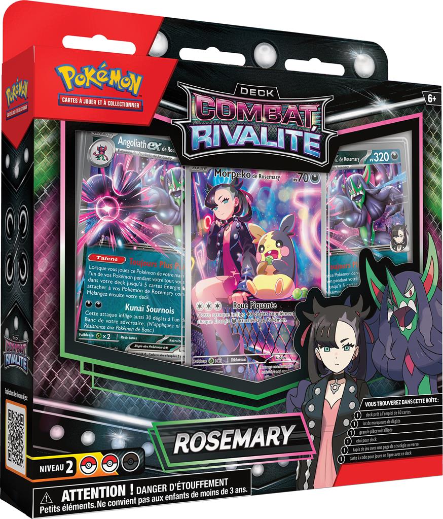 Découvrez le Pokemon Deck Rosemary / Pierre un nouveau deck aux mecanismes nouveaux et avec des cartes aux illustrations magnifiques