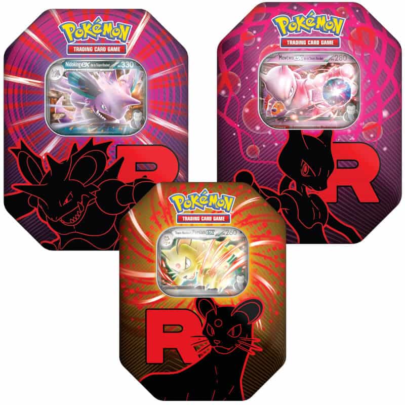 Découvrez le Pokemon Pokebox Team Rocket ( lot de 3) Q3 2025, contenant 4 Boosters du bloc Ecarlat et Violet, Rivalités destinées et Evolutions à Paldea