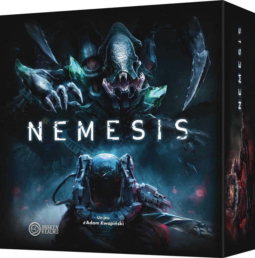Nemesis un jeu de science-fiction de survie se déroulant à bord d’un vaisseau spatial envahi de créatures hostiles. En semi-coopératif, coopératif ou solo