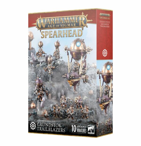 Decouvrez la Spearhead Grundstok Trailblazers, la boite parfait pour commencer ou compléter votre armée de Kharadron Overlords