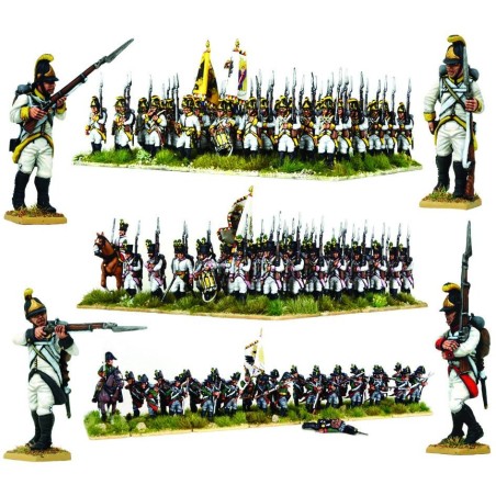 Napoleonic Austrian Infantry 1798/1809 est l'une des superbes boites d'infanterie de Vitrix pour revivre les grandes campagnes napoléonnienes