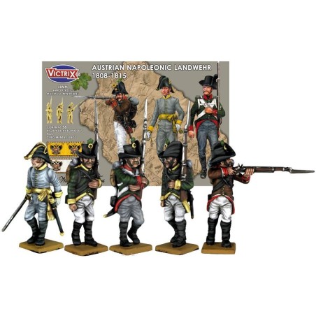 Napoleonic Austrain Landwehr 1808/1815 est l'une des superbes boites d'infanterie de Vitrix pour revivre les grandes campagnes napoléonnienes