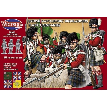 British Highlander Flank companies est l'une des superbes boites d'infanterie de Vitrix pour revivre les grandes campagnes napoléonnienes