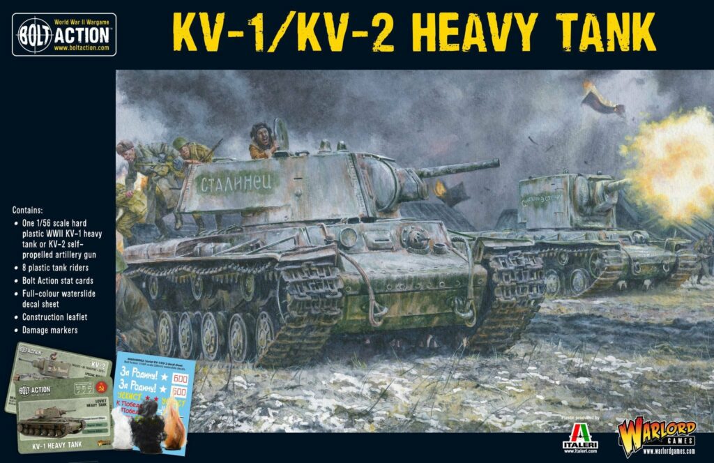 Bolt Action KV1/2 fait partie des nouvelles sorties pour l'armée rouge dans le cadre de la 3 eme edition de bolt action