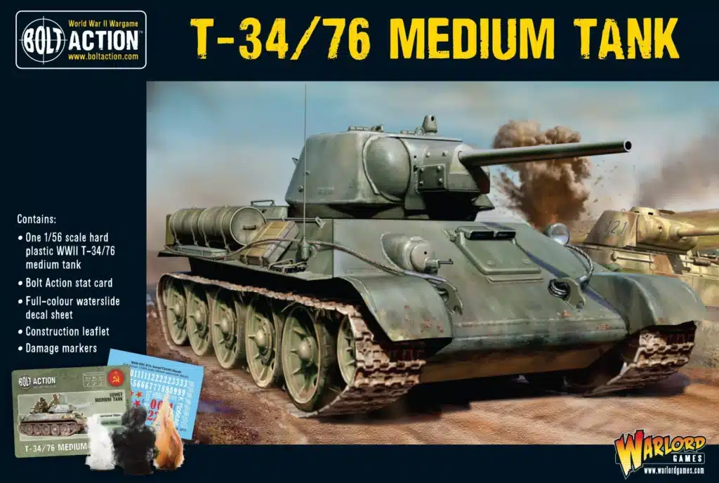Bolt Action Soviet Army T-34 fait partie des nouvelles sorties pour l'armée rouge dans le cadre de la 3 eme edition de bolt action