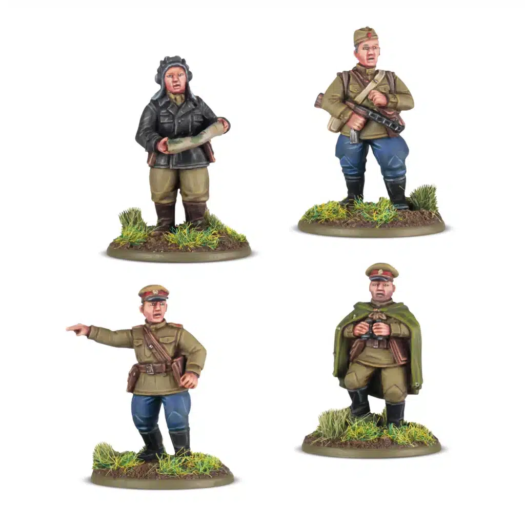 Bolt Action Soviet Platoon Commanders fait partie des nouvelles sorties pour l'armée rouge dans le cadre de la 3 eme edition de bolt action