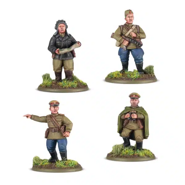 Bolt Action Soviet Platoon Commanders fait partie des nouvelles sorties pour l'armée rouge dans le cadre de la 3 eme edition de bolt action