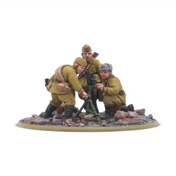 Soviet Army Medium Mortar Team fait partie des nouvelles sorties pour l'armée rouge dans le cadre de la 3 eme edition de bolt action