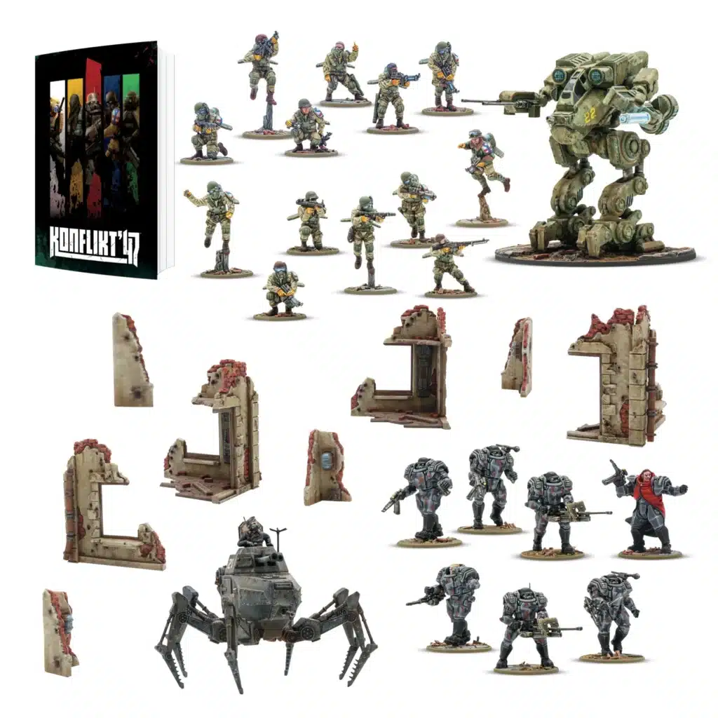 Konflikt '47 Starter Set est le nouveau jeu post deuxieme guerre mondiale edité par warlord games , un nouveau jeu pour une nouvelle vision de l'histoire