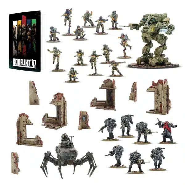 Konflikt '47 Starter Set est le nouveau jeu post deuxieme guerre mondiale edité par warlord games , un nouveau jeu pour une nouvelle vision de l'histoire