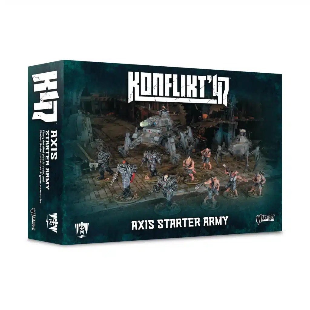 Konflikt '47 Axis Starter Army est l'une des sorties qui accompagne le nouveau starter du jeu de warlord games appelé konflikt 47