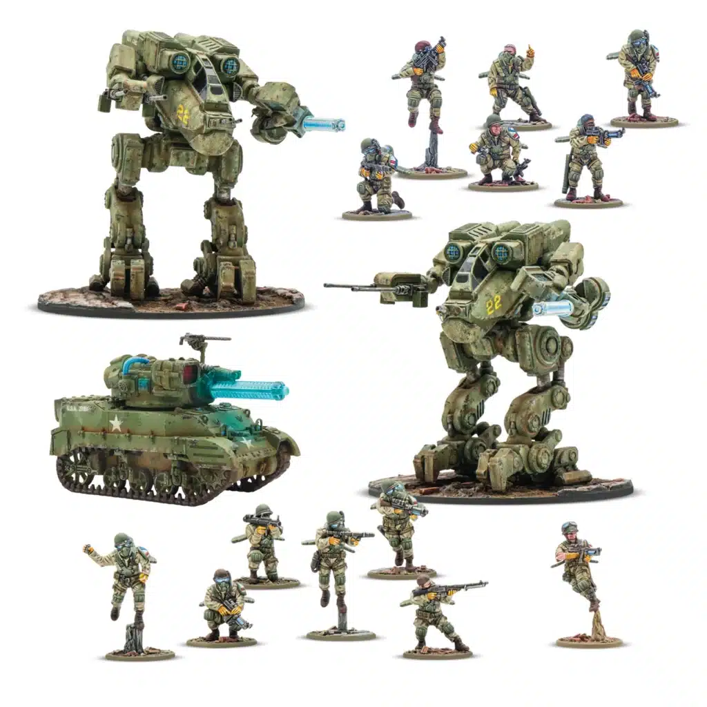 Konflikt '47 United States Starter Army est l'une des sorties qui accompagne le nouveau starter du jeu de warlord games appelé konflikt 47