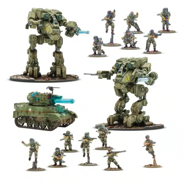 Konflikt '47 United States Starter Army est l'une des sorties qui accompagne le nouveau starter du jeu de warlord games appelé konflikt 47