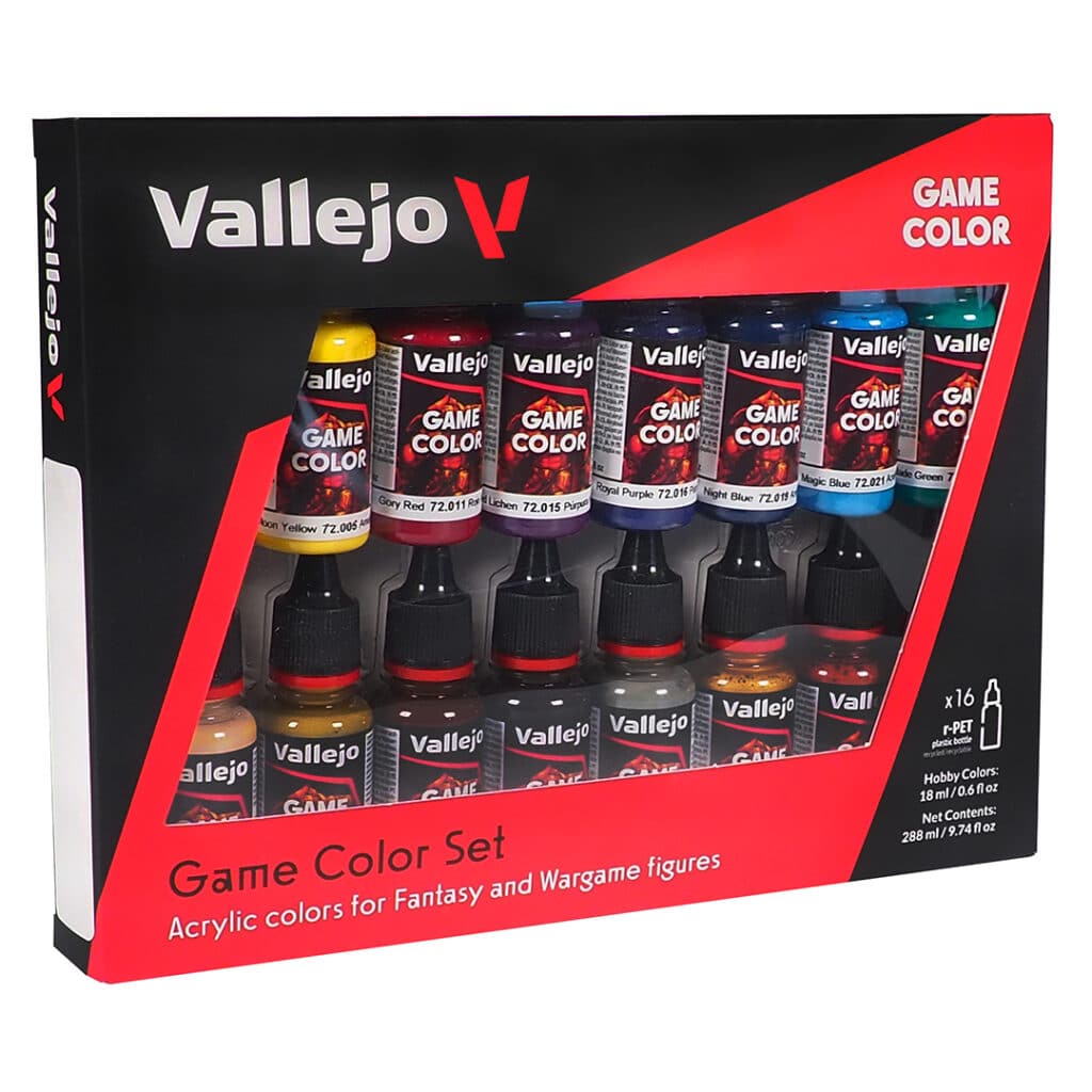 Game Color Set Advanced fait partie des superbes nouveaux set de vallejo pour la peinture au pinceau ou a l'aero en la diluant