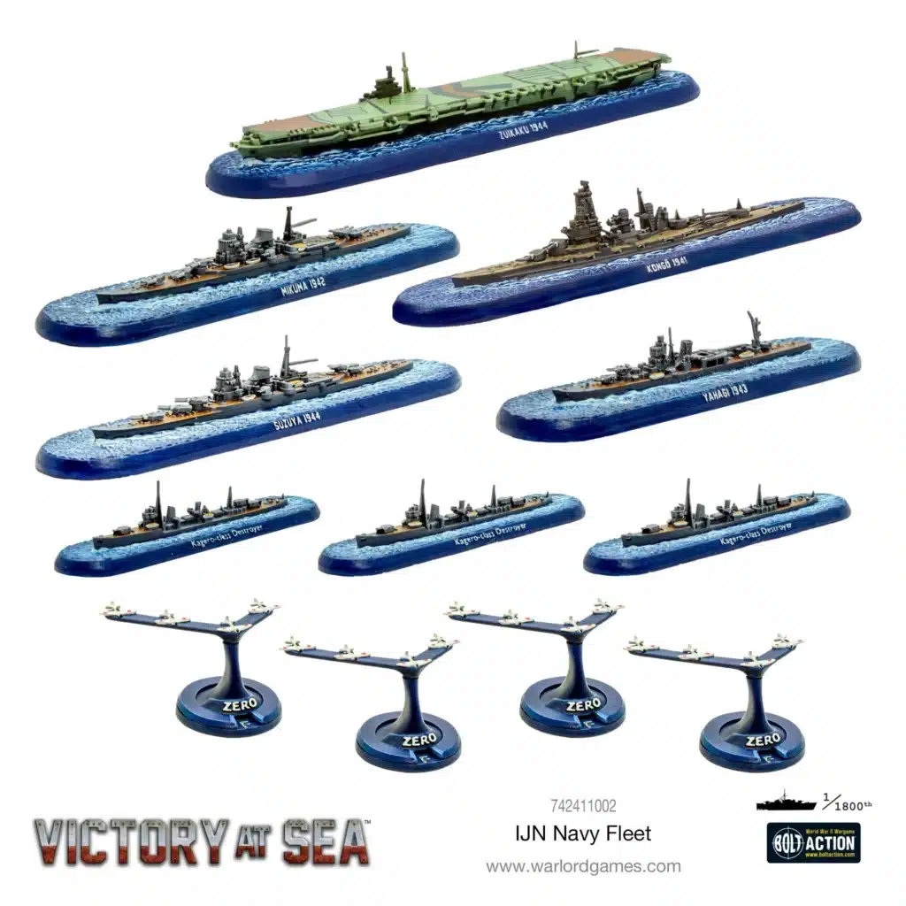 Victory at Sea IJN fleet est l'un des superbes starters pour jouer au jeu de bataille navale victory at seas de warlord games