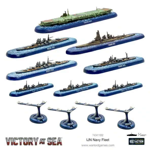 Victory at Sea IJN fleet est l'un des superbes starters pour jouer au jeu de bataille navale victory at seas de warlord games