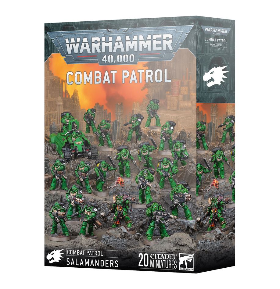 Découvrez les nouvelles sorties de Games Workshop avec la superbe boite Salamanders : Patrouille disponible dans votre boutique favorite