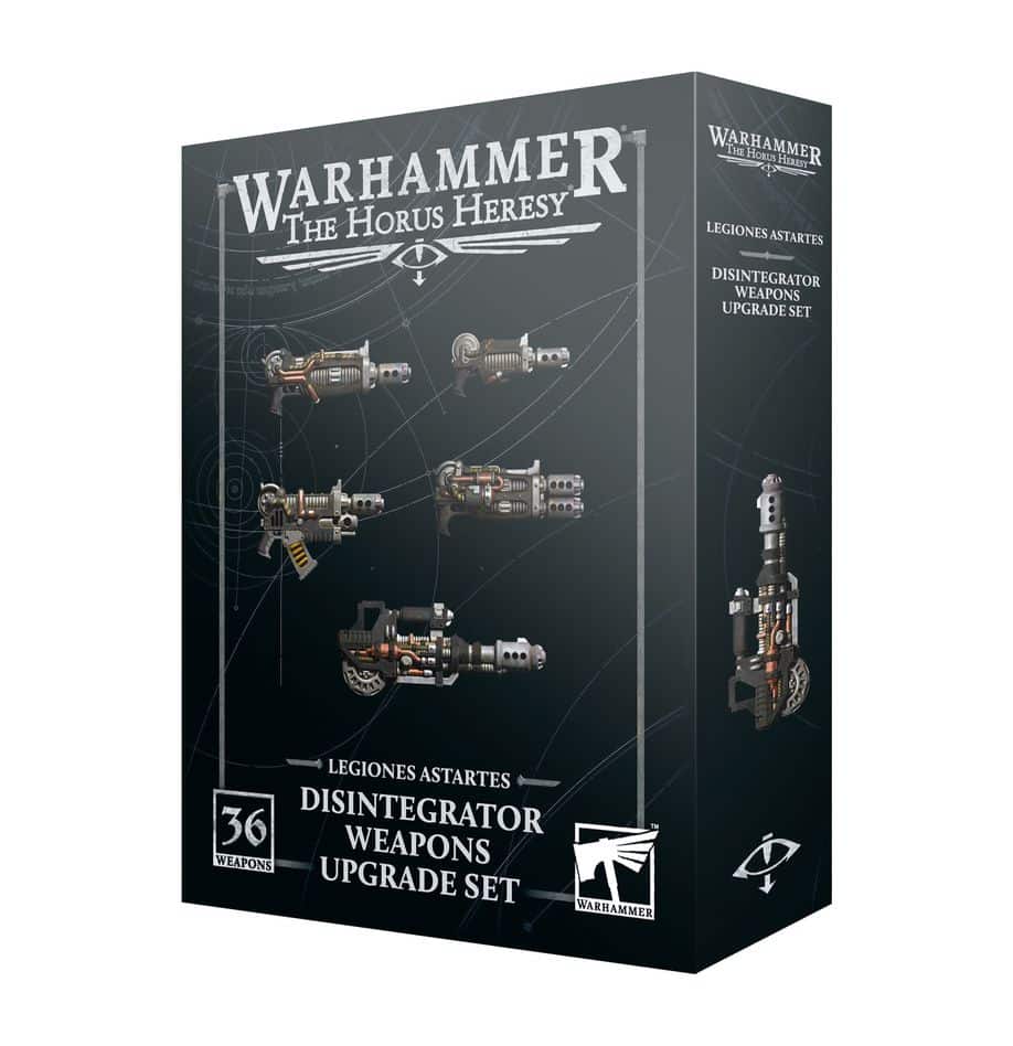 Découvrez le Set d'Amélioration d'Armes Désintégratrices une nouvelle boite pour completer vos armées d'horus heresy , le jeu aux milles trahisons