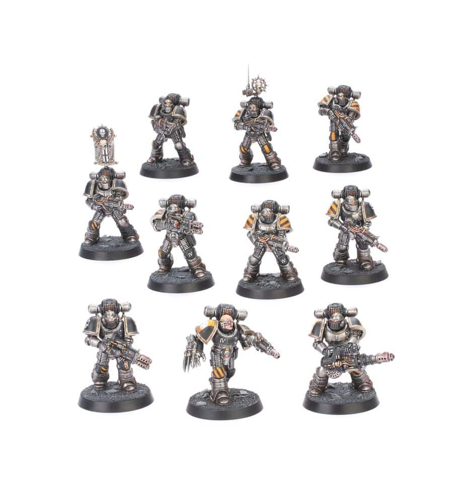 Découvrez le MKII Veteran Squad with disintegrator une nouvelle boite pour completer vos armées d'horus heresy , le jeu aux milles trahisons