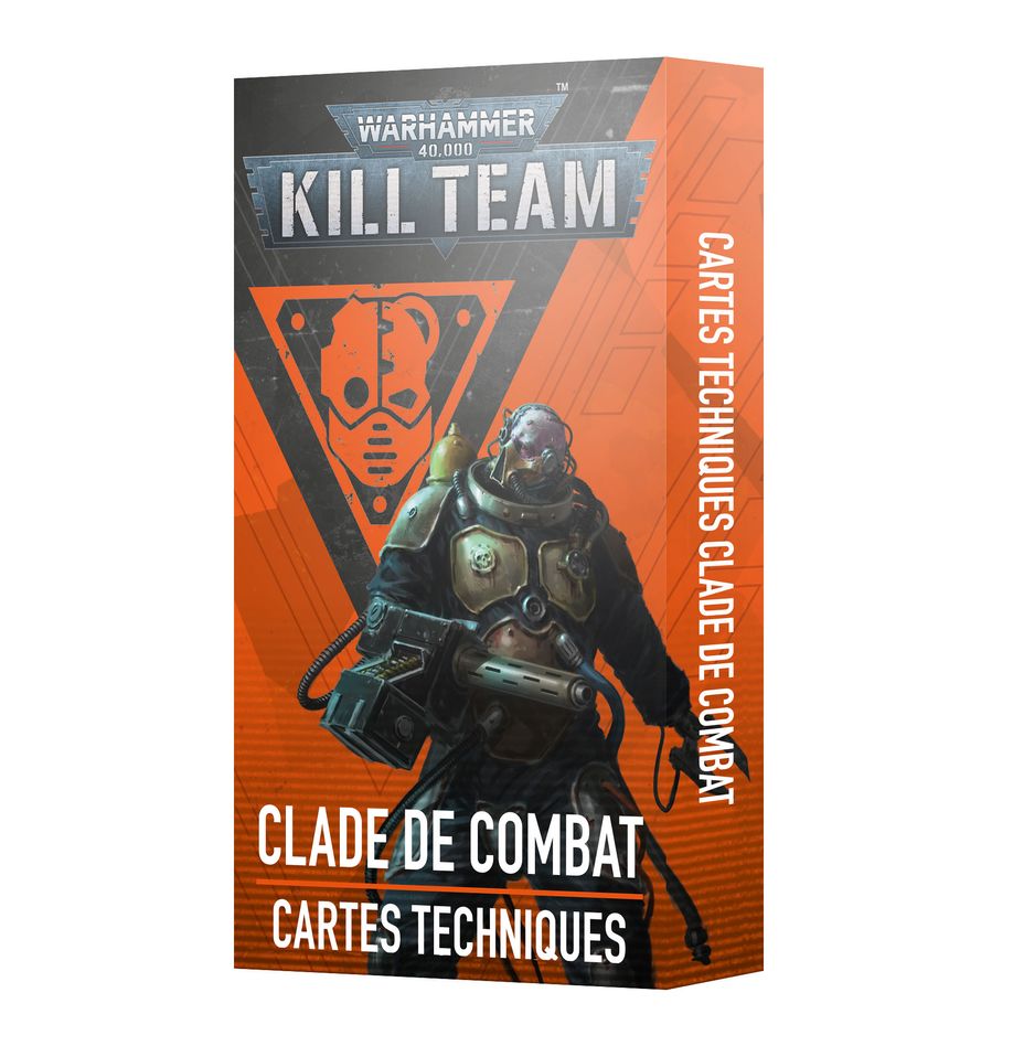 Découvrez la nouvelle version de Kill Team avec Kill Team V3 : Cartes Techniques Clade de combat , de nouvelles superbes figurines , de nouvelles règles.