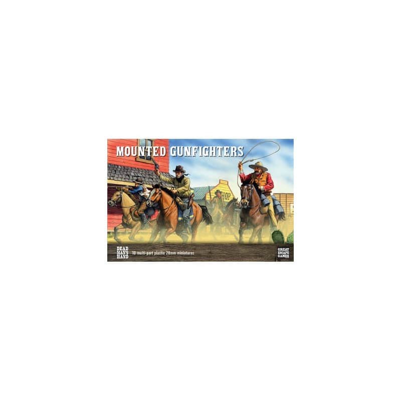 Dead Man's Hand Gunfighters a cheval est uen extension pour le starter traduit en VF grâce à Legion Distribution, un jeu d'escarmouche dans l'univers western