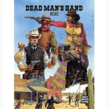Dead Man's Hand Redux Livre de règles est uen extension pour le starter traduit en VF grâce à Legion Distribution, un jeu d'escarmouche dans l'univers western