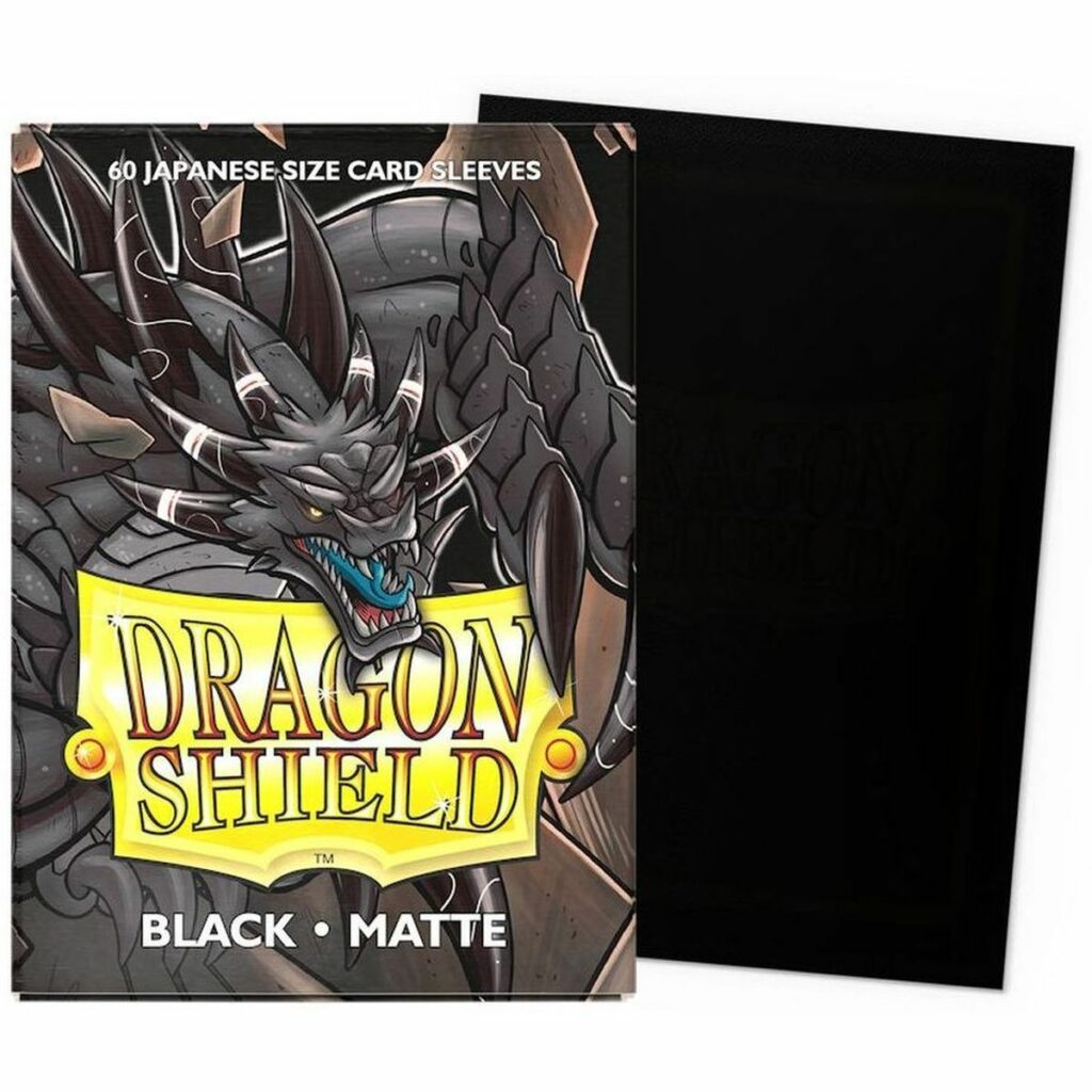 Découvrez les Dragon Shield Japenese Sleeves Matte Black parfait pour protéger vos jeux ou cartes à collectionner vos cartes japanese